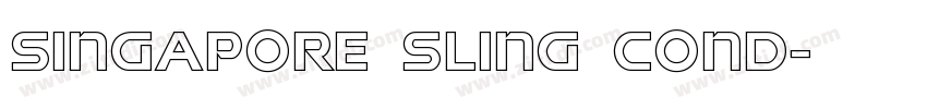 Singapore Sling Cond字体转换